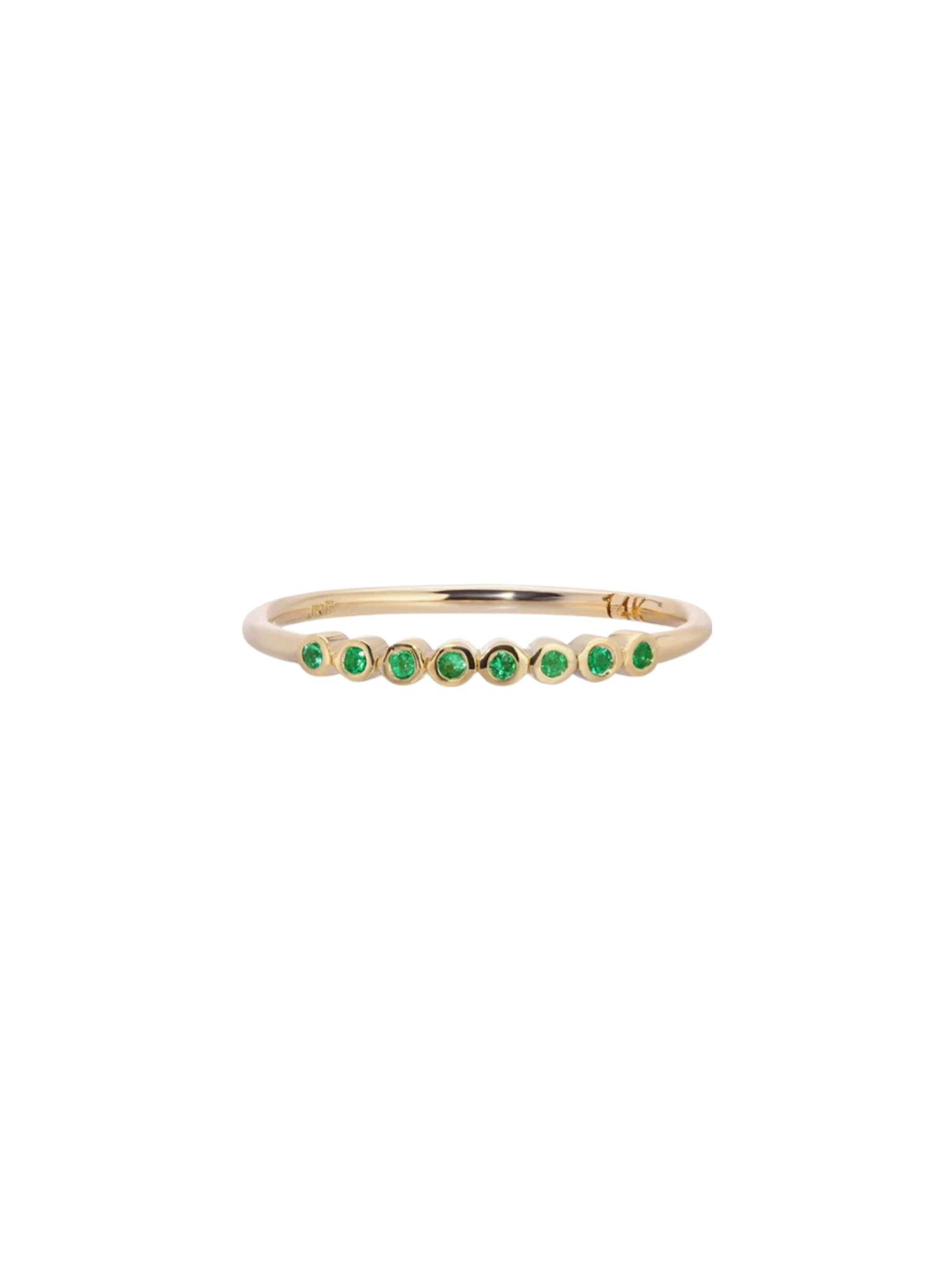 Emerald cobblestone ring